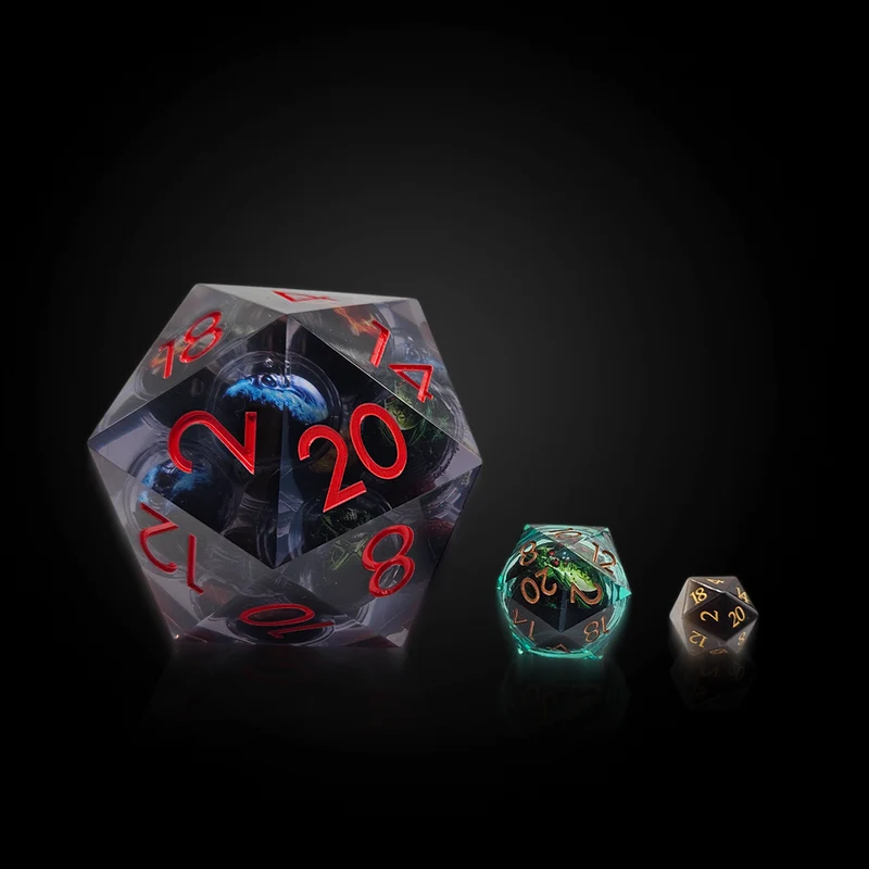 Giant Skullstorm – XXL D20 Flüssigwürfel 90 mm