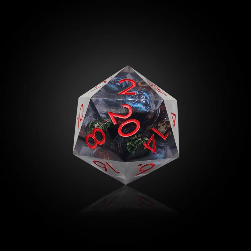 Giant Skullstorm – XXL D20 Flüssigwürfel 90 mm
