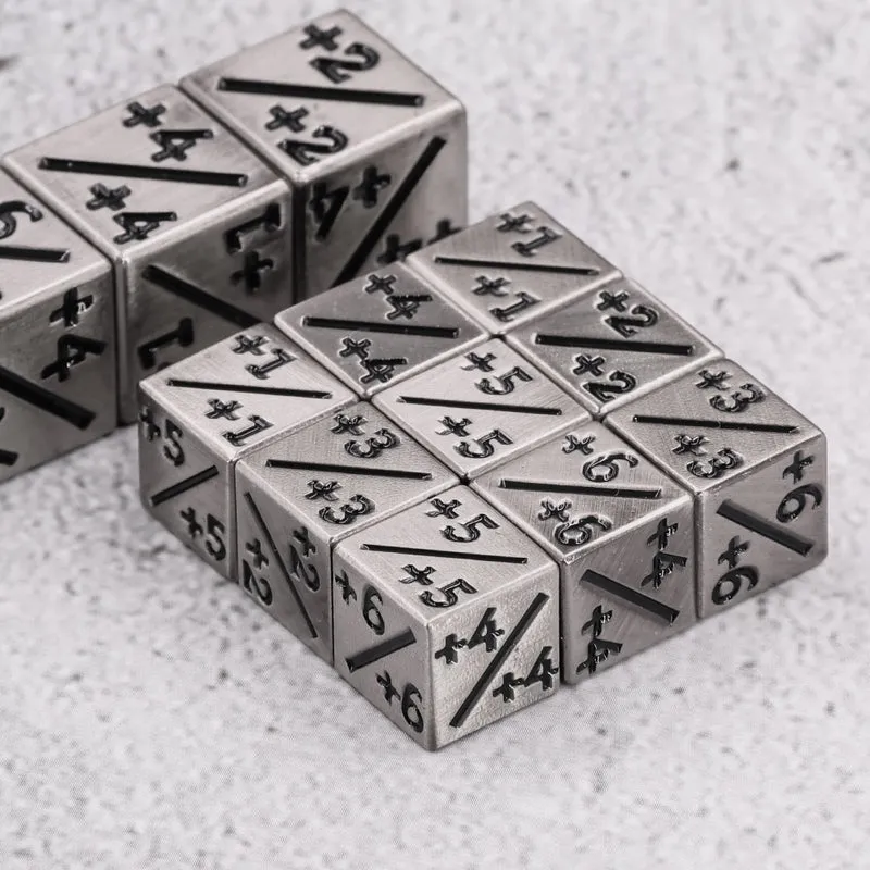 Counter-Würfel Positiv Metall 12 mm
