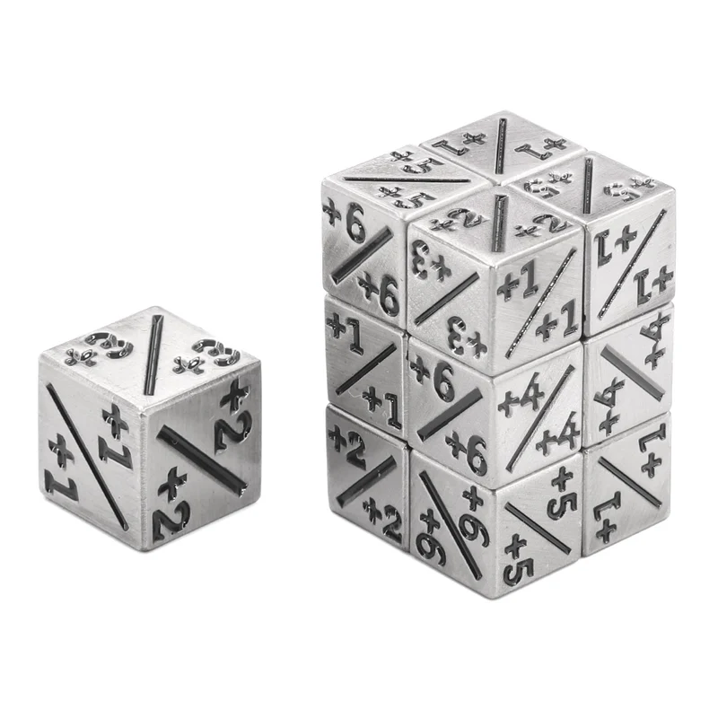 Counter-Würfel Positiv Metall 12 mm