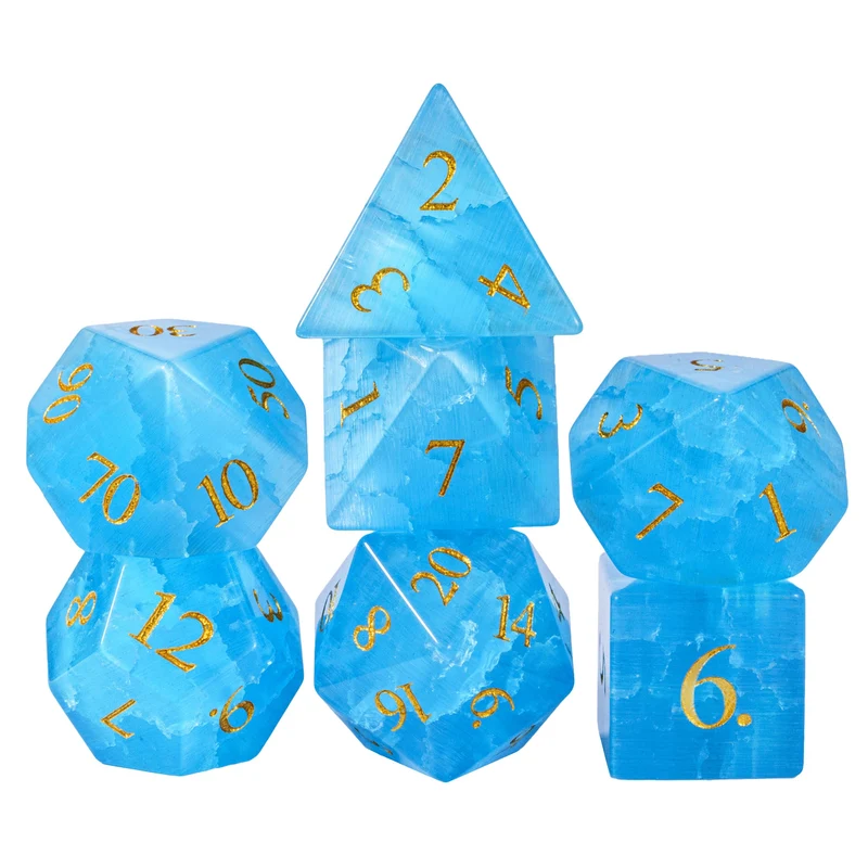 Glaswürfel Lightning Blue