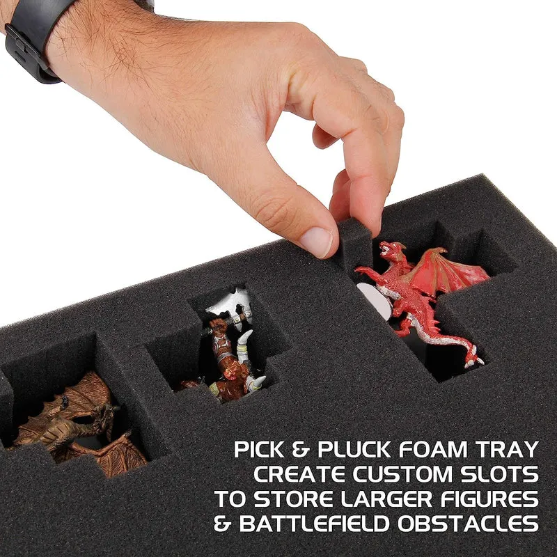 Miniature Figure Travel Case XL (108 Figuren + Buchfach)