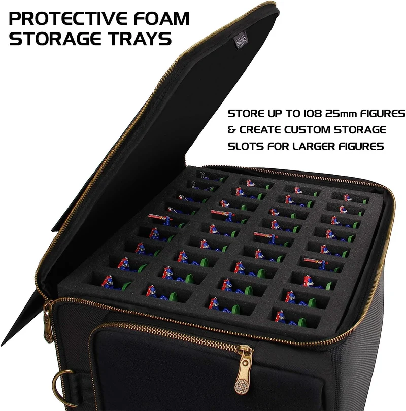 Miniature Figure Travel Case XL (108 Figuren + Buchfach)