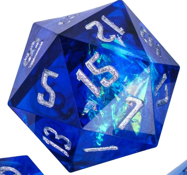 Spacebreaker navy blue Einzelwürfel D20 / D10 / D6