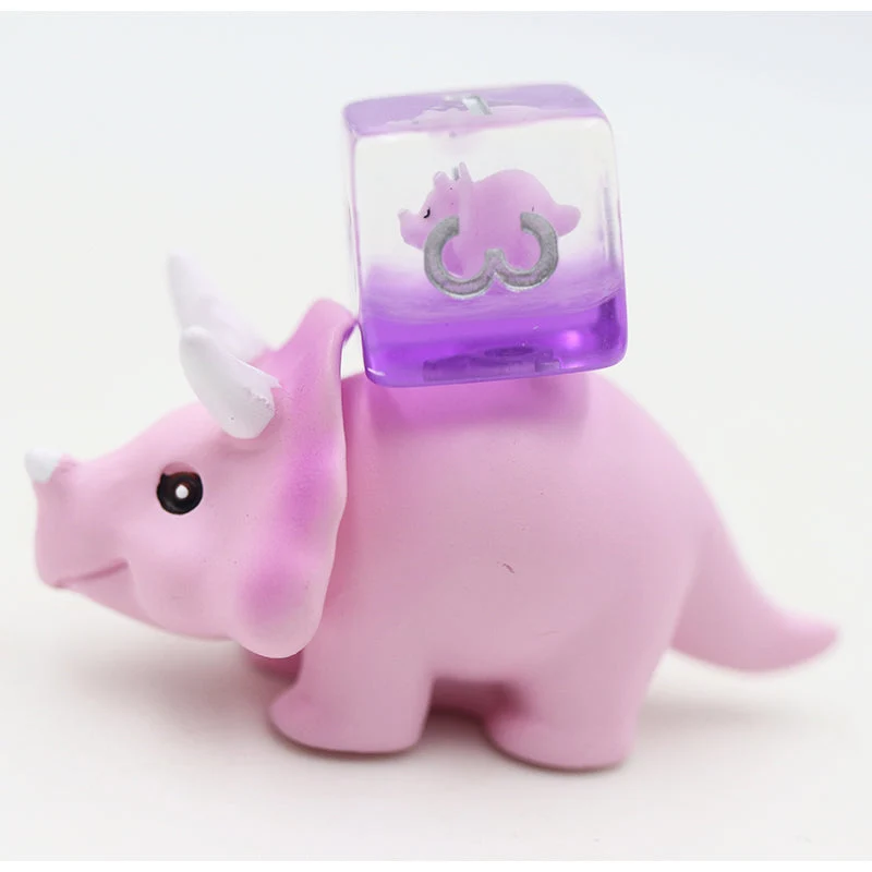 Baby Triceratops pink D20 / D10 / D6