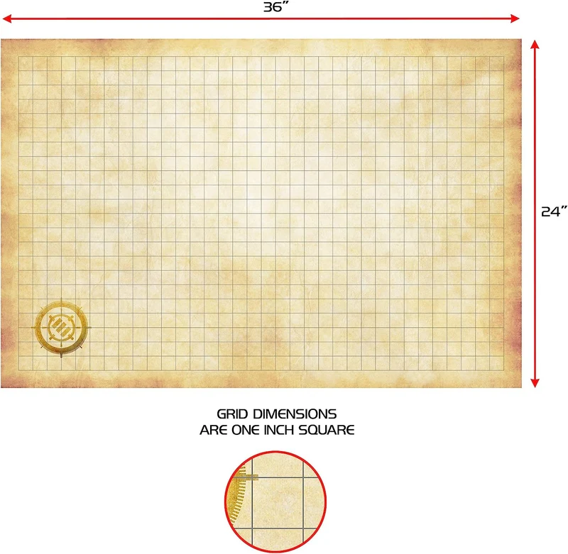 RPG Spielmatten-Set (inkl. Folienstifte und Hülle)