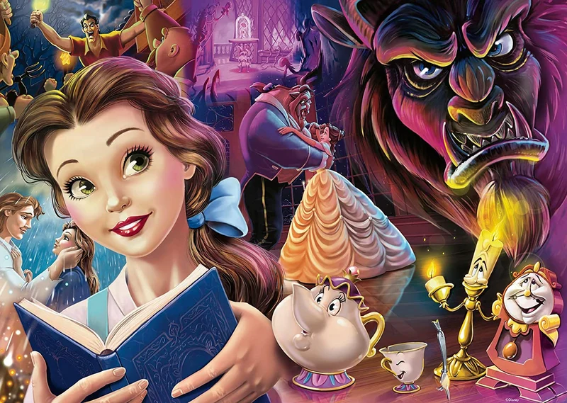 Puzzle 1000 Teile - Belle "Mood" Die schöne und das Biest