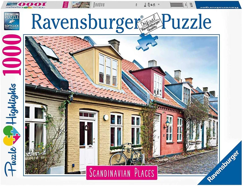 Häuser in Aarhus, Dänemark – Ravensburger Puzzle 1000 Teile