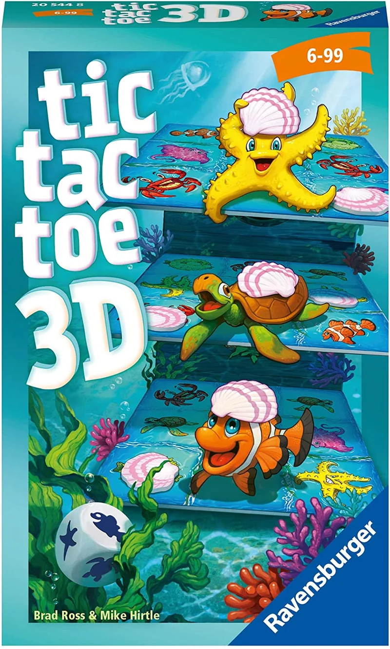 Mitbringspiel Tic-Tac-Toe 3D – Strategiespiel ab 6 Jahren