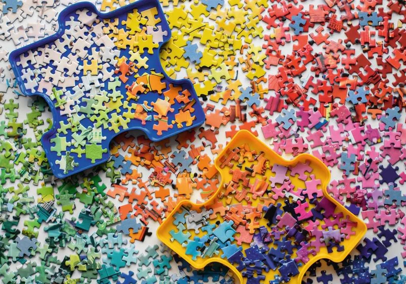 Bunte Puzzleteile – 1000 Teile Premiumpuzzle