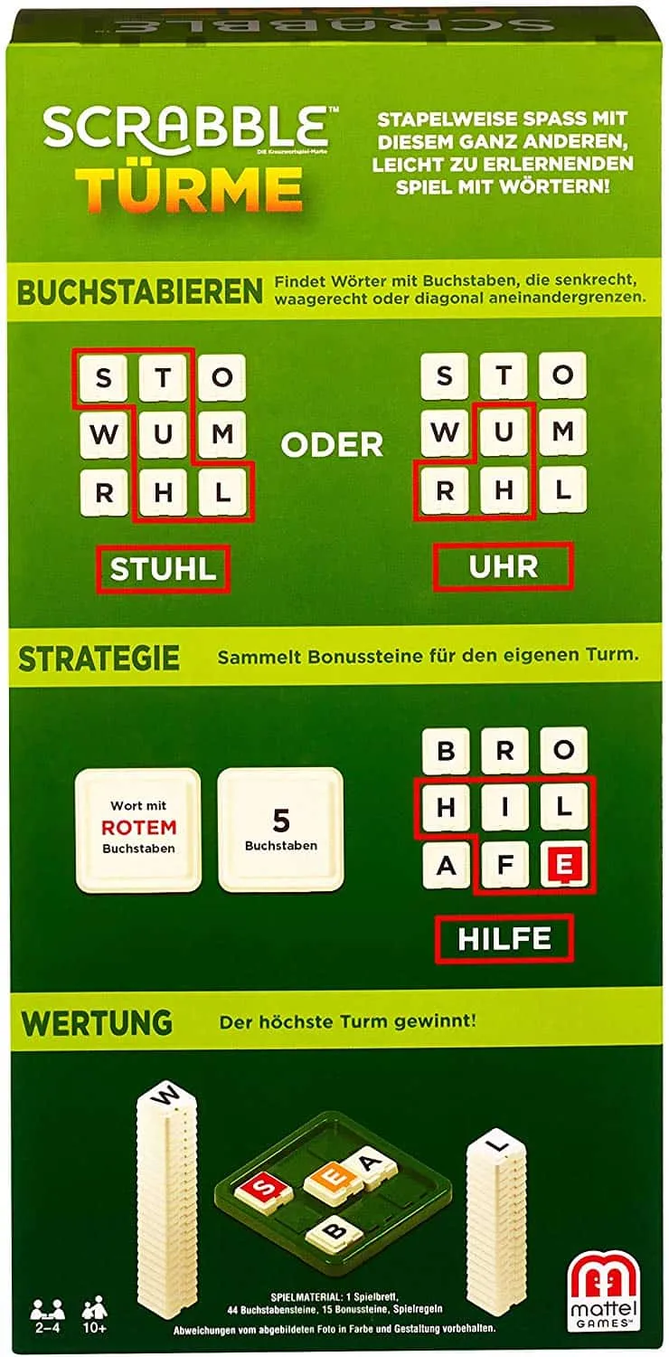 Spiel - Scrabble Türme
