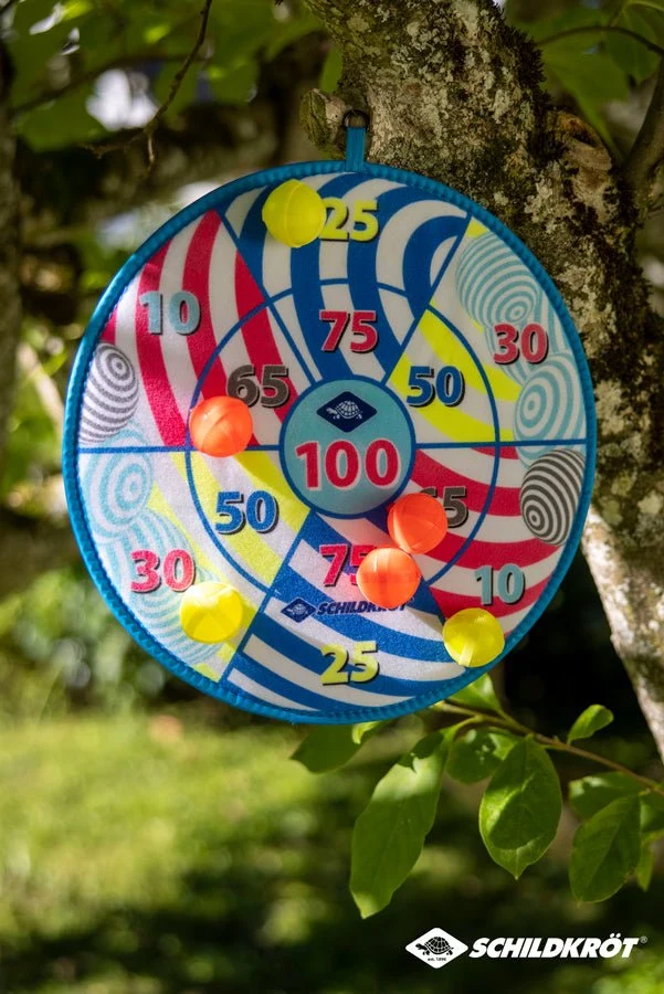 Schildkröt Soft Dart Set, Klett-Dartscheibe mit 2 x 3 Bällen