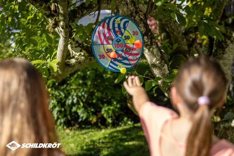 Schildkröt Soft Dart Set, Klett-Dartscheibe mit 2 x 3 Bällen