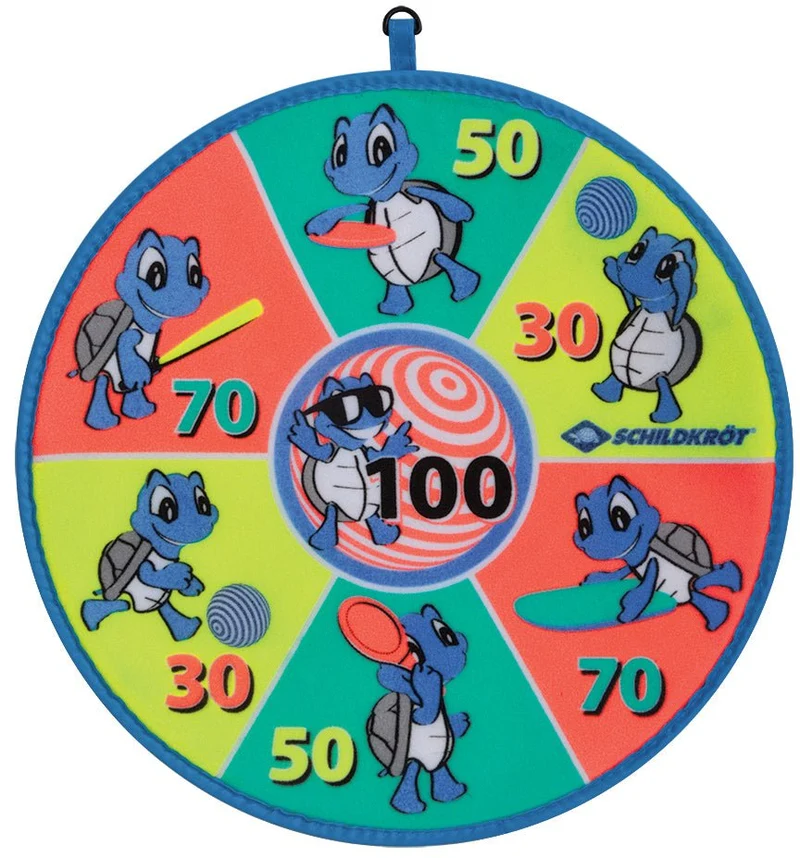 Schildkröt Soft Dart Set, Klett-Dartscheibe mit 2 x 3 Bällen
