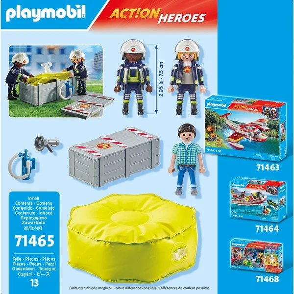 Playmobil® City Action Heroes 71465 - Feuerwehrleute mit Luftkissen