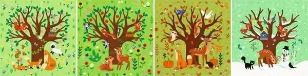 Kinderpuzzle ab 3 Jahren - Vier Jahreszeiten