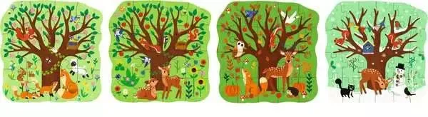 Kinderpuzzle ab 3 Jahren - Vier Jahreszeiten