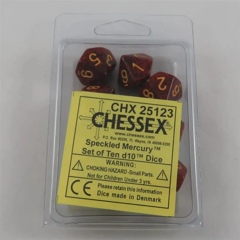 Chessex Speckled Mercury 10 x W10 Set