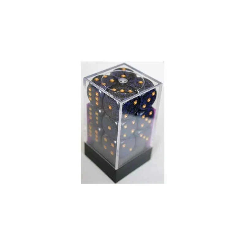 Chessex Speckled Golden Cobalt W6 16mm Set