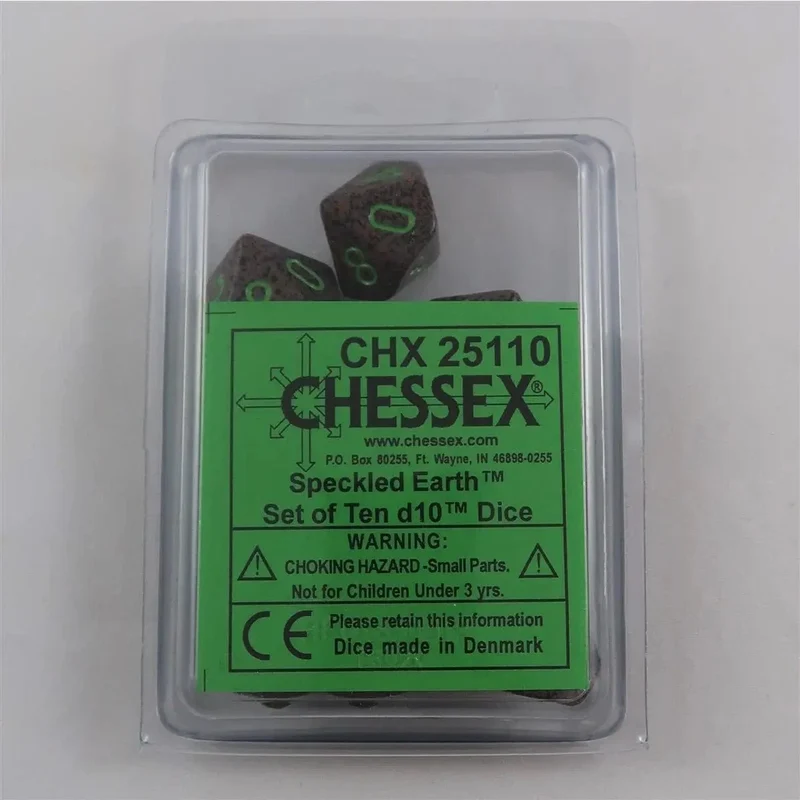 Chessex Speckled Earth 10 x W10 Set