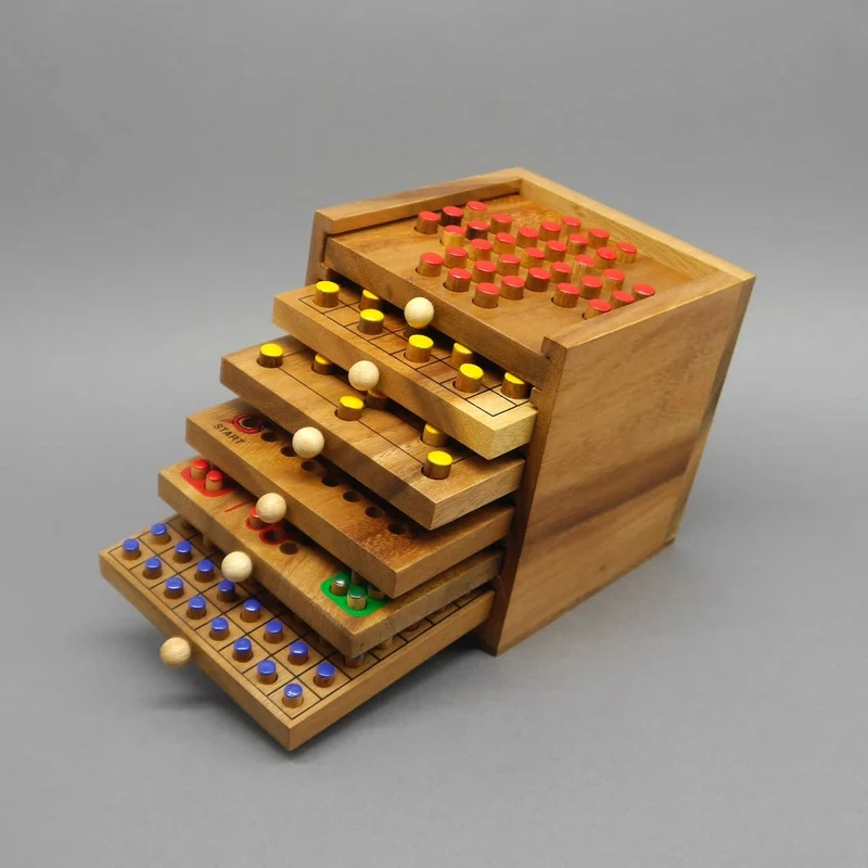 SPIELESAMMLUNG - 6 verschiedene Brettspiele