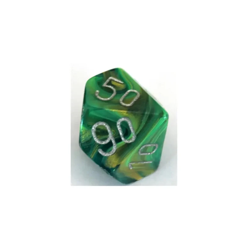 Chessex Lustrous Green/Silver W10-0