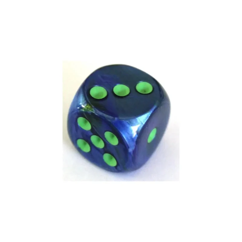 Chessex Lustrous Dark Blue/Green W6 12mm