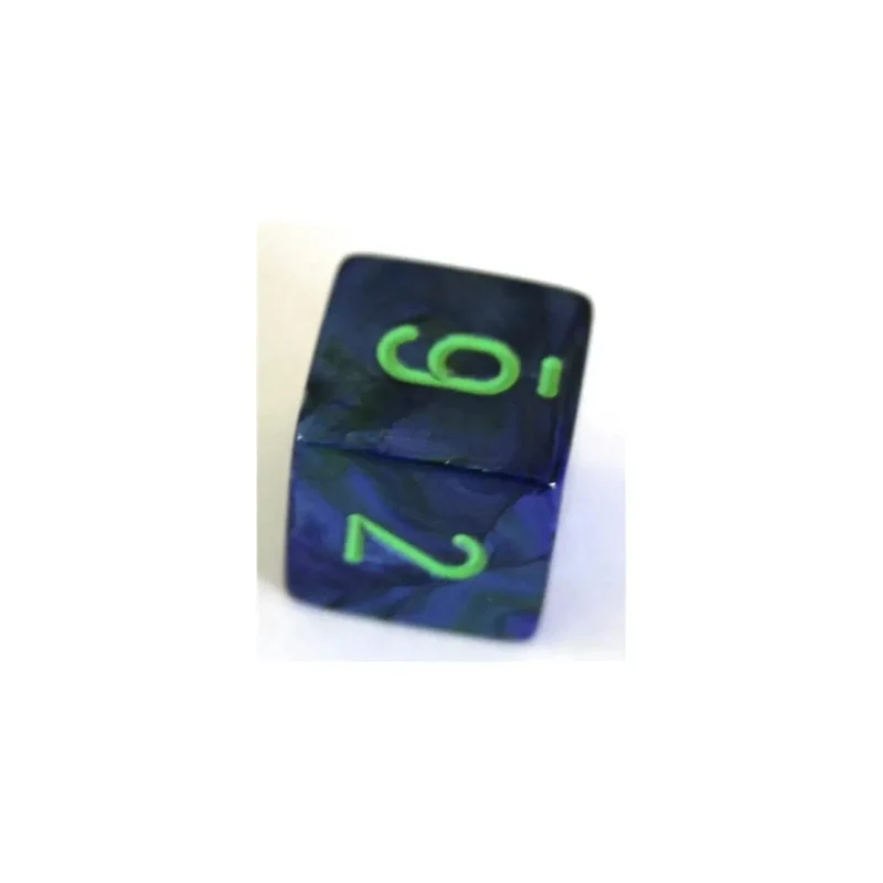 Chessex Lustrous Dark Blue/Green W6