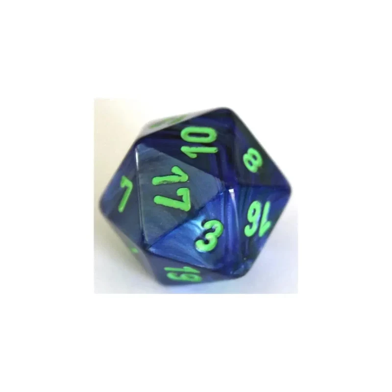 Chessex Lustrous Dark Blue/Green W20