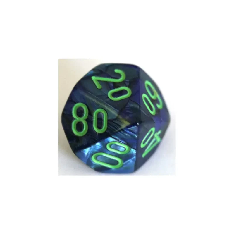 Chessex Lustrous Dark Blue/Green W10-0