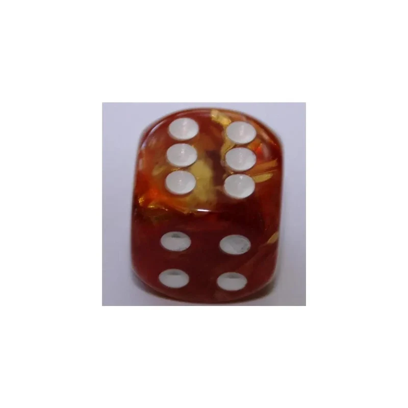 Chessex Lustrous Bronze/White W6 16mm