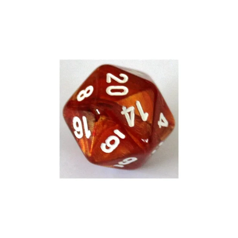 Chessex Lustrous Bronze/White W20