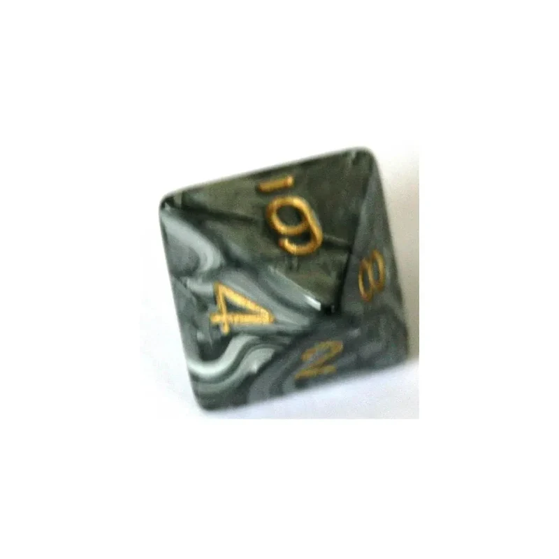 Chessex Lustrous Black/Gold W8