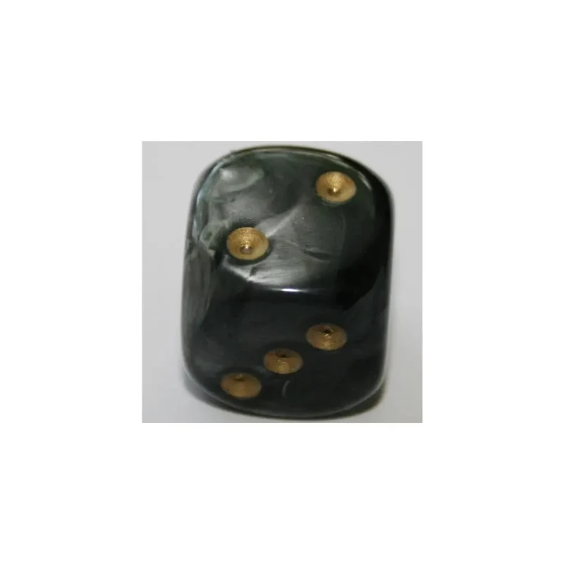 Chessex Lustrous Black/Gold W6 16mm