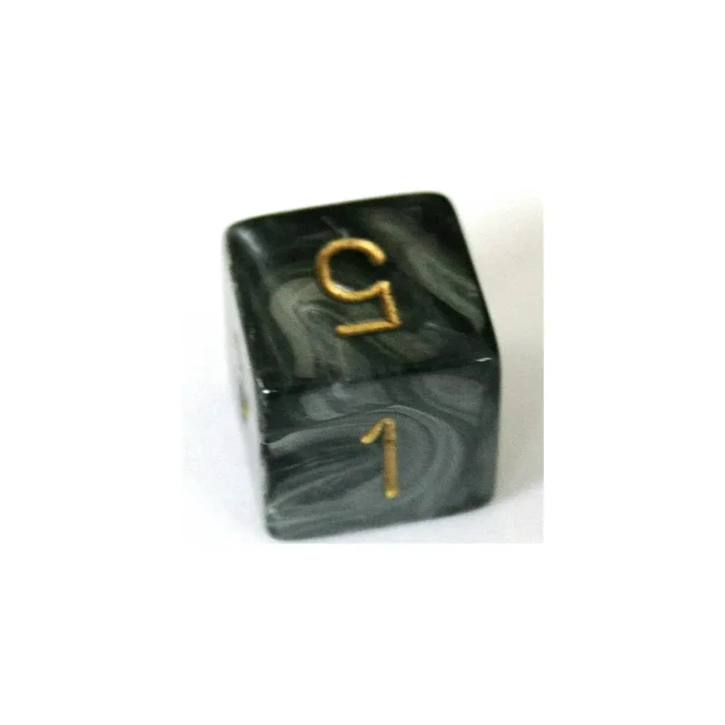 Chessex Lustrous Black/Gold W6