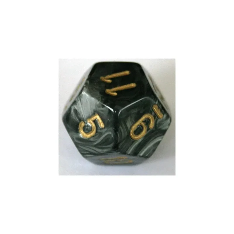Chessex Lustrous Black/Gold W12