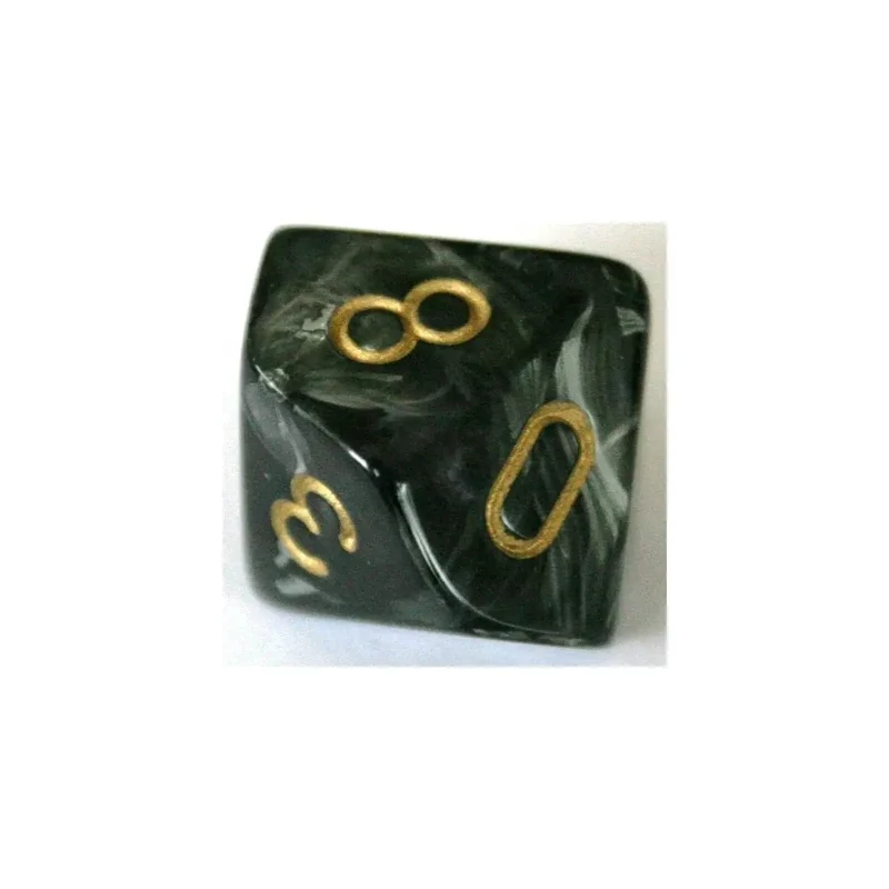 Chessex Lustrous Black/Gold W10