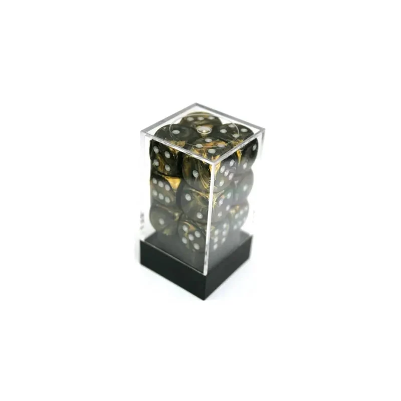 Chessex Leaf Black/Gold W6 16mm Set