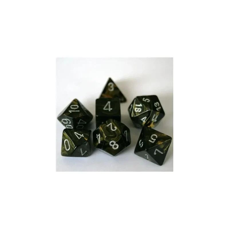 Chessex Leaf Black/Gold Set