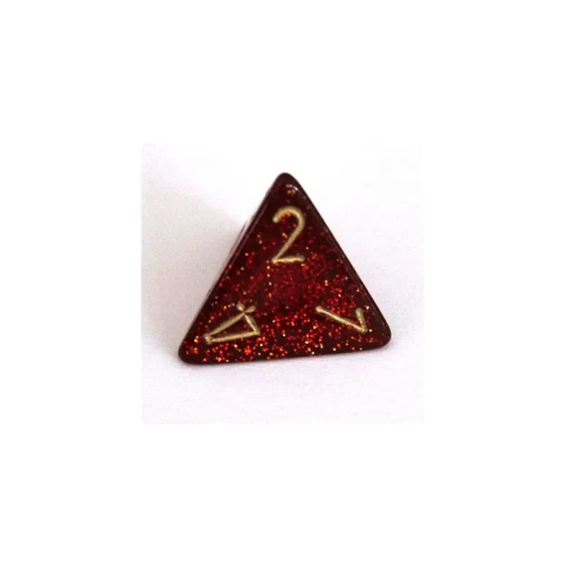 Chessex Glitter ruby/gold W4