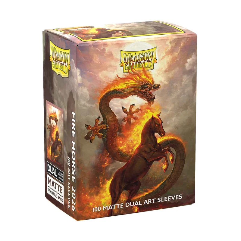 Matte Dual Art Sleeves - Fire Horse 2026