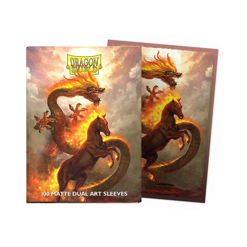 Matte Dual Art Sleeves - Fire Horse 2026