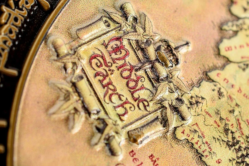 The Lord of the Rings – Middle Earth Map Sammlermünze (Limitierte Edition)
