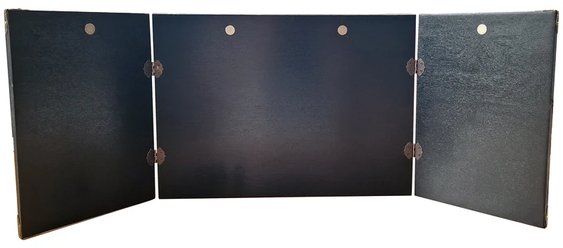 Premium Spielleiterschirm aus Holz black