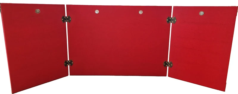 Premium Spielleiterschirm aus Holz red