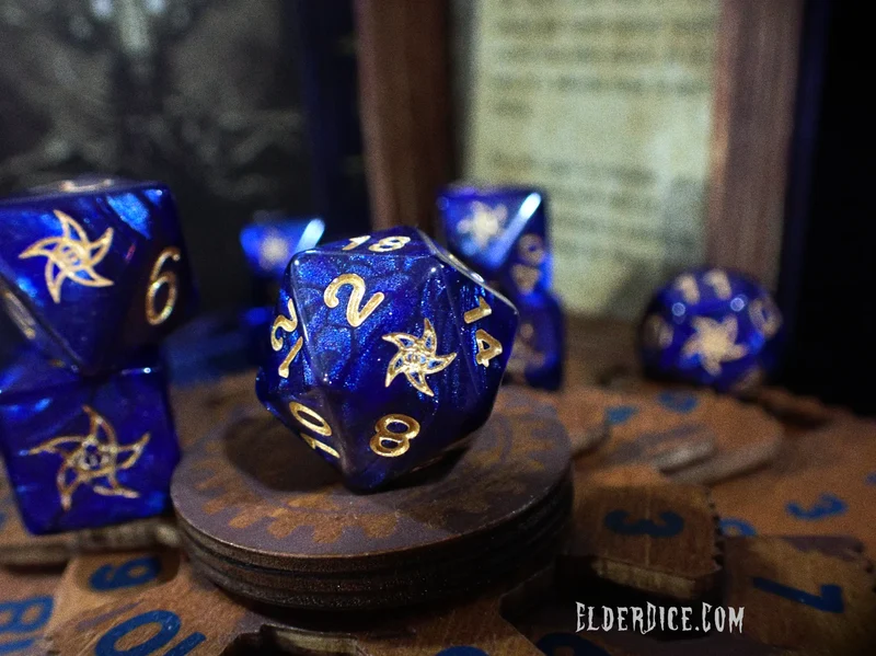 Elder Dice - Blue Astral Elder Sign