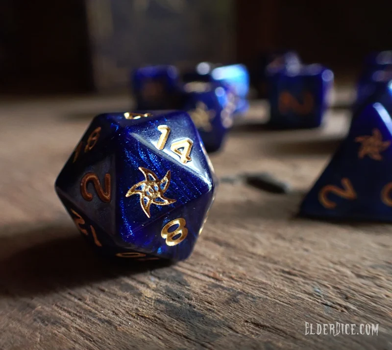 Elder Dice - Blue Astral Elder Sign