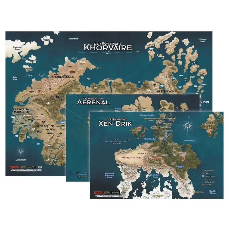 D&D - Eberron Karten Set (Landkarten) - Deutsch