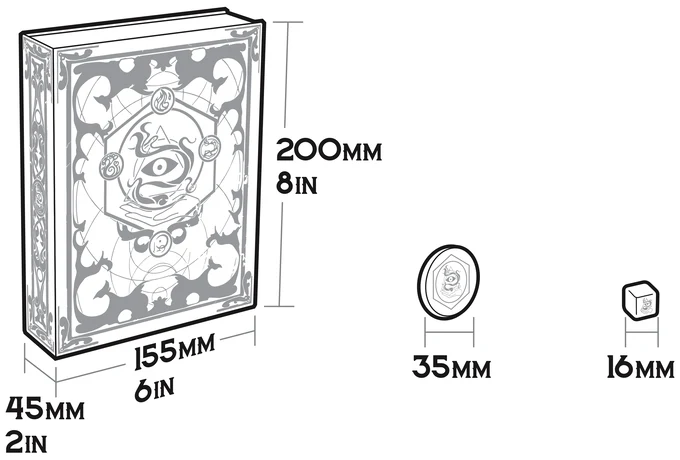 Verschiedene Klassenwürfel-Sets in Foliant-Etui (10 Würfel, 1 Münze)