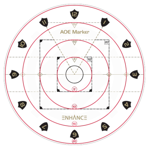 AoE-Zauberschablonen (Area of Effect Marker)
